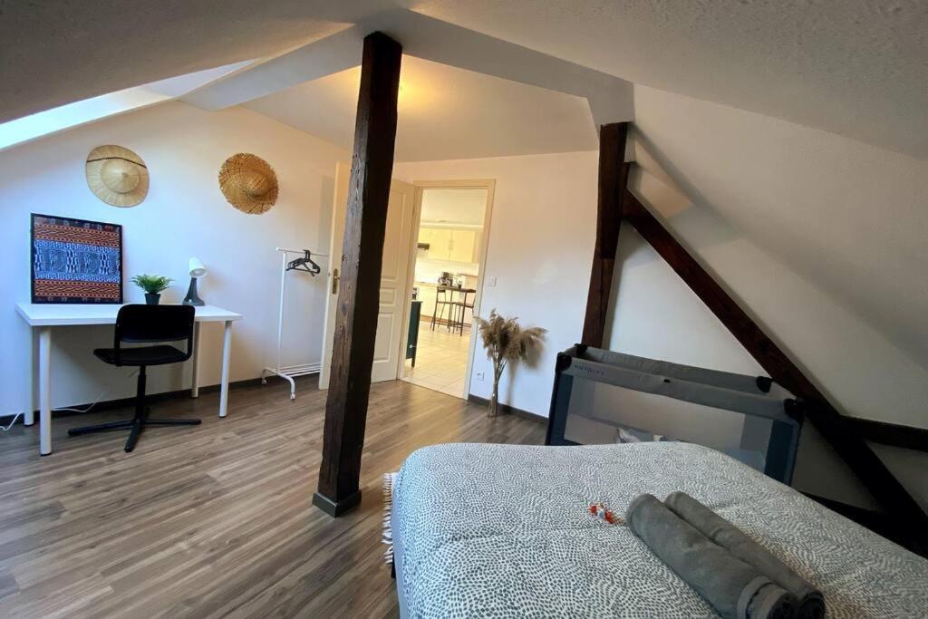 10Min Bus Strasbourg Centre-Parking Prive-Wifi-Tv Apartment Bischheim Exterior photo